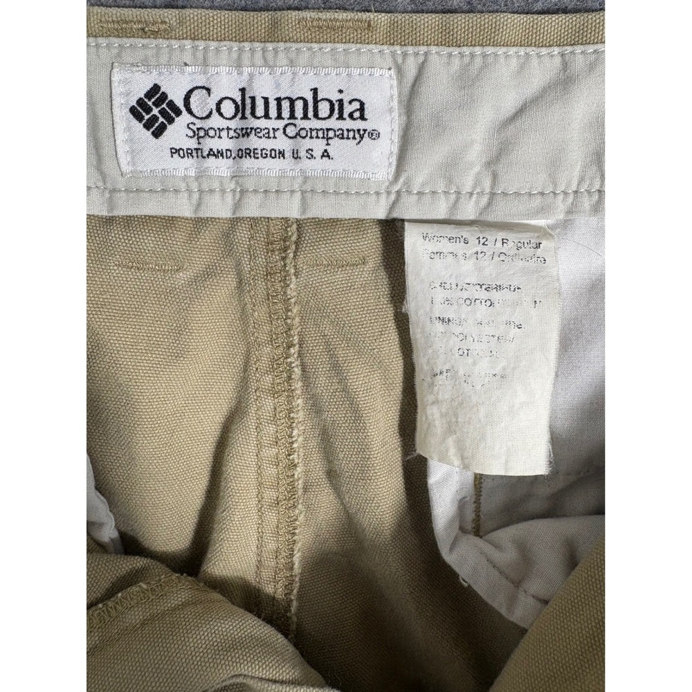 Columbia Women's 12 Petite Fit Tan‎ Cotton Casual Outdoor Hiking Pants - Picture 4 of 10